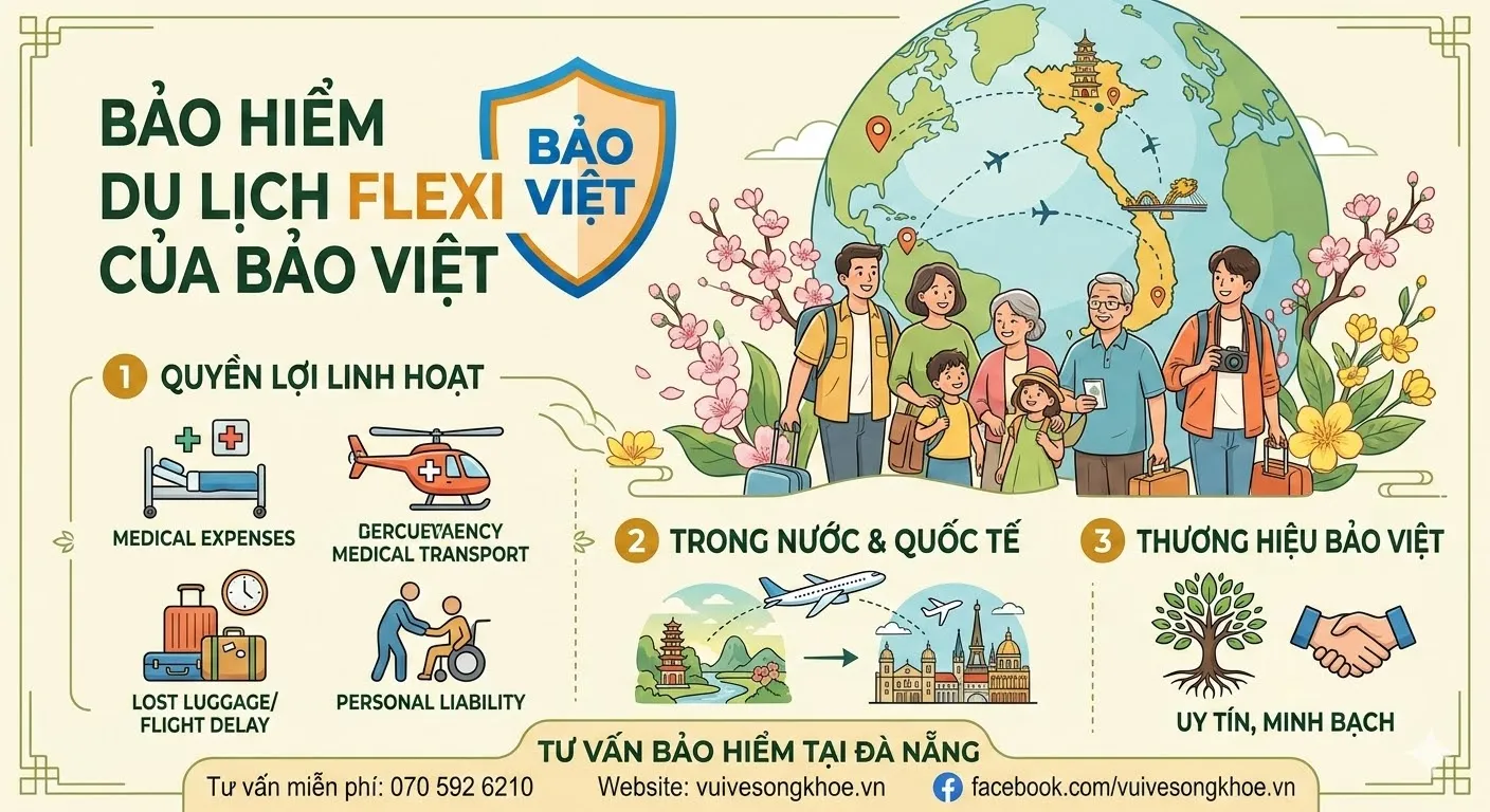 Bảo hiểm du lịch Flexi Bảo Việt – An tâm trọn vẹn cho mùa xuân du lịch rộn ràng