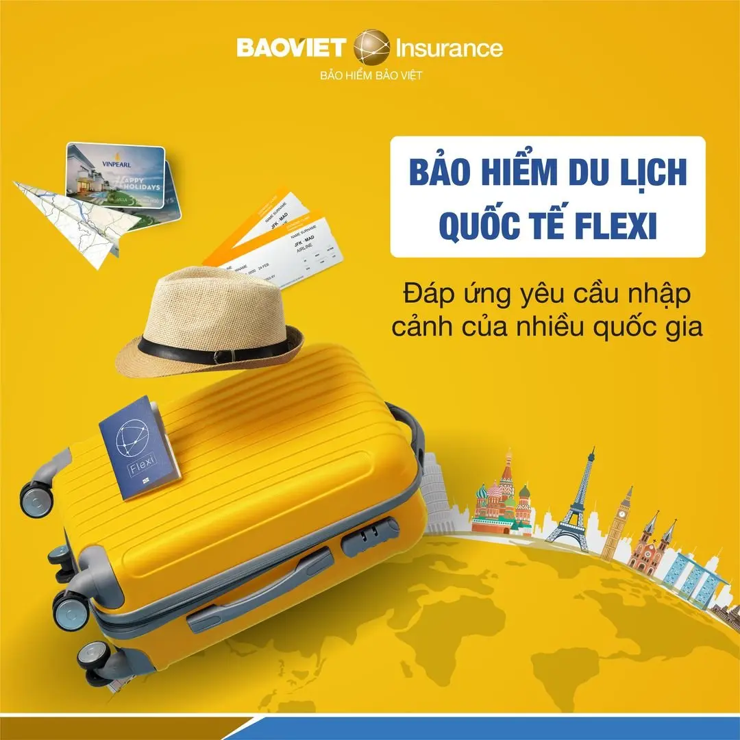 Bảo hiểm du lịch quốc tế Flexi - An tâm cho mọi hành trình