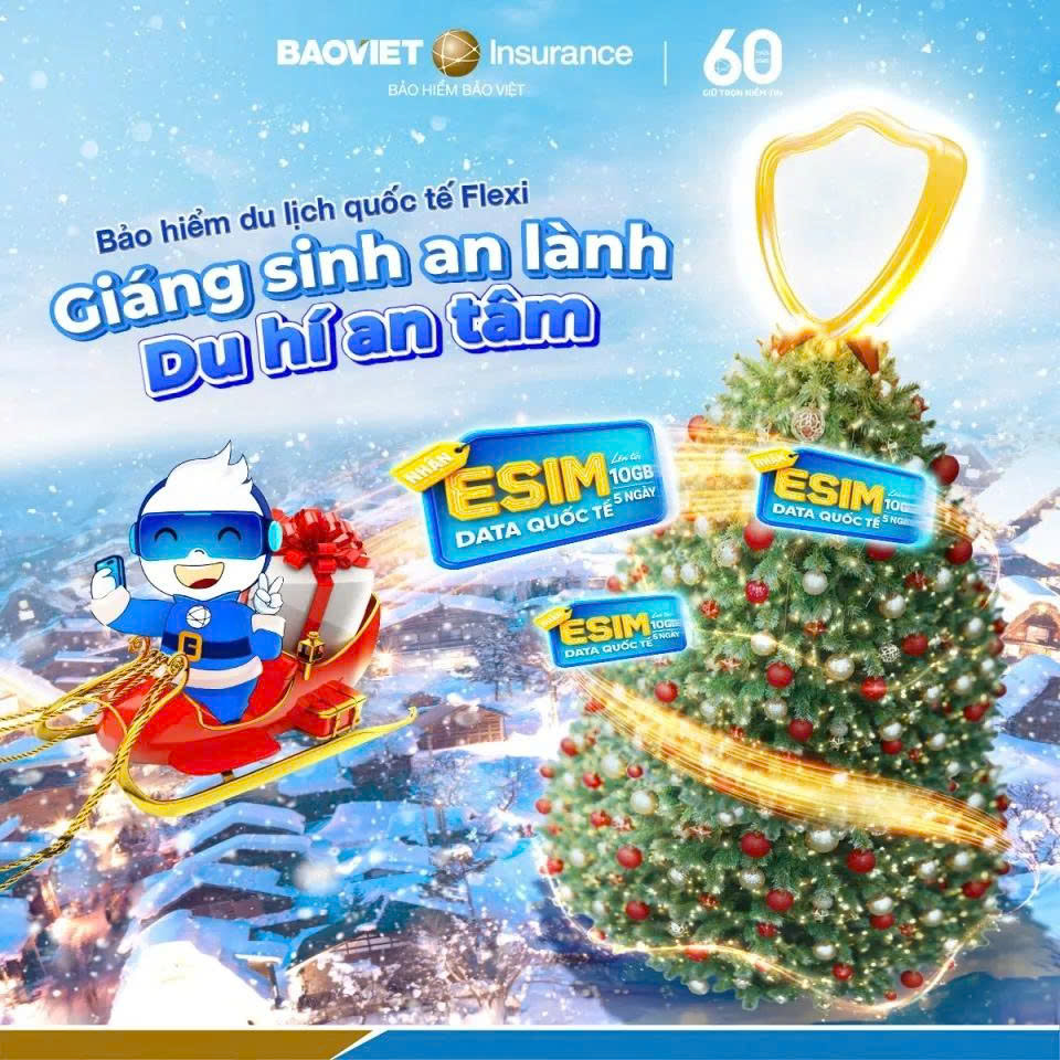 Giáng Sinh An Lành – Du Hí An Tâm Với Ưu Đãi eSIM Từ Bảo Hiểm Du Lịch Bảo Việt FLEXI Tại Đà Nẵng
